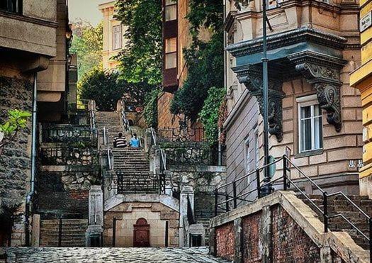 Ferienwohnung Cozy Panorama At The Castle Budapest Exterior foto